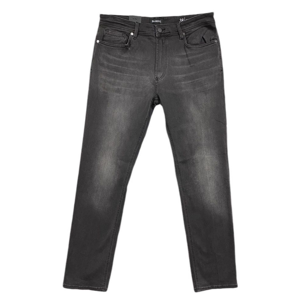 NEW Blanknyc Wooster Slim Fit Jeans Mens Size 38 Black Gray